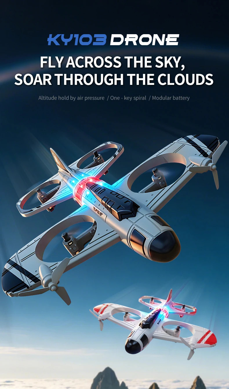 KY103 Remote Control Airplane Vintage Fighter Airplane Crash Resistant ...