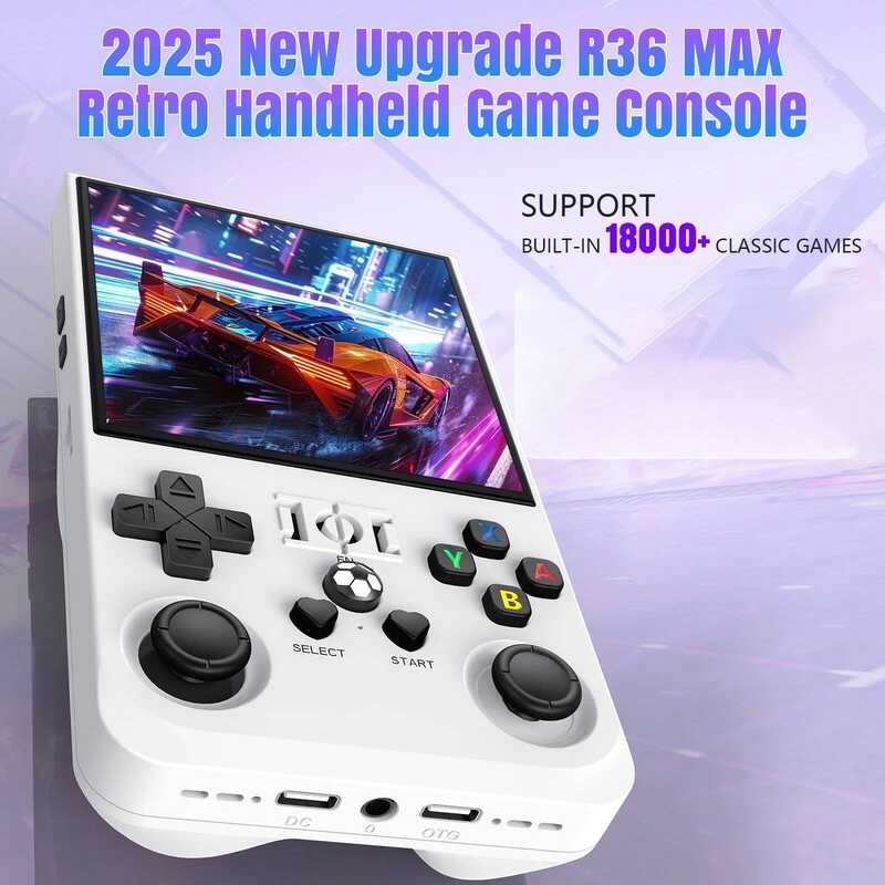 Y Open Source R36max Retro Handheld Console 4.0 Inch IPS Screen Linux ...
