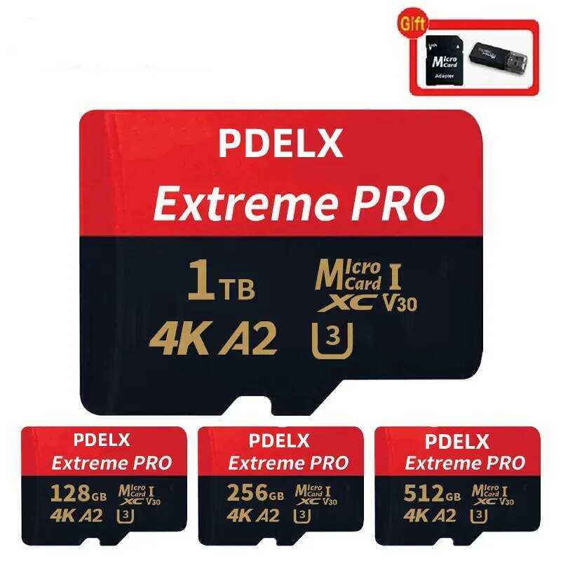 A SD 2 1Tb Micro TF Mini Card 256Gb 512Gb 128Gb Memory Flash For Phone ...
