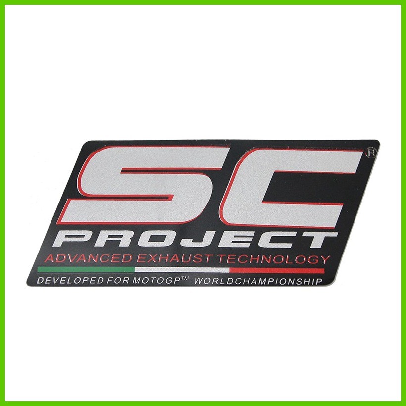 SC PROJECT 1PC Exhaust Heat Proof Resistant Sticker Decal Motorcycle ...