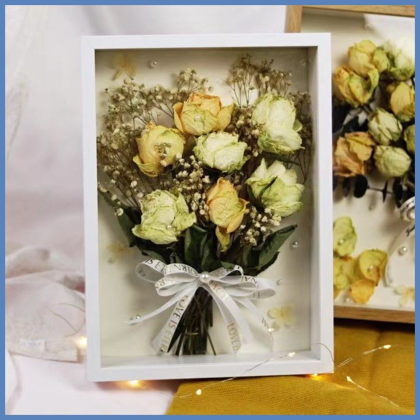 ∇ Shadow Box Frame For Flower Picture Frames Bouquet Flower Preserve ...