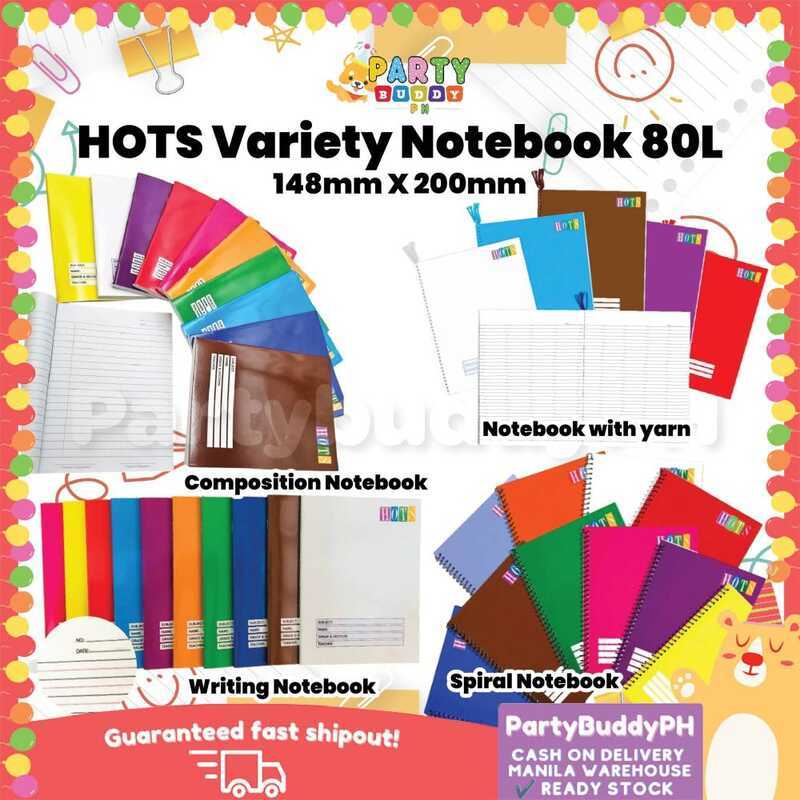HOTS Variety 80L Composition Writing With Yarn Spiral Notebook ...