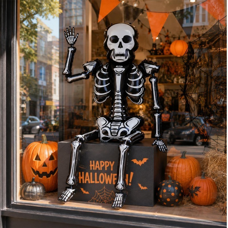 [Prim] 2-1Pcs Large Halloween Skull Balloons - Terrifying Festival ...