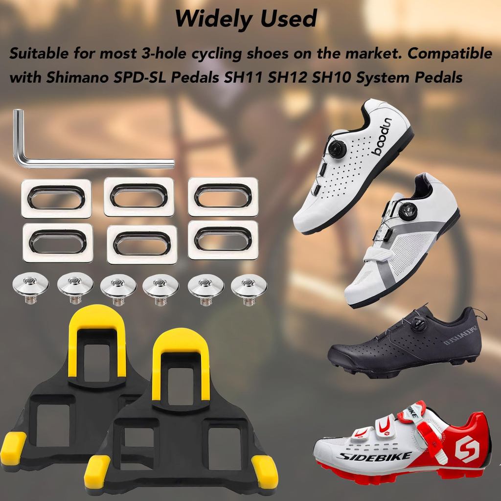 Shimano SH11 Cleats Set SPD SL Road Bike Self-locking Pedals Cleats ...