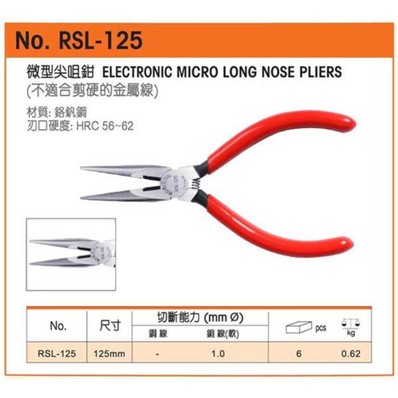 Japan RUBICON Robin Hood Miniature RFB-110 125 RSL-150 Needle Nose
