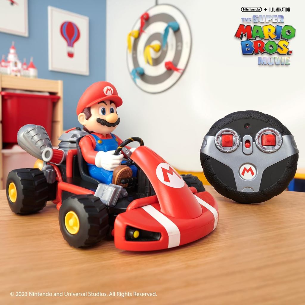 Super Mario Bros RC Car, 2.4GHz Rumble Kart Remote Control Toy with ...