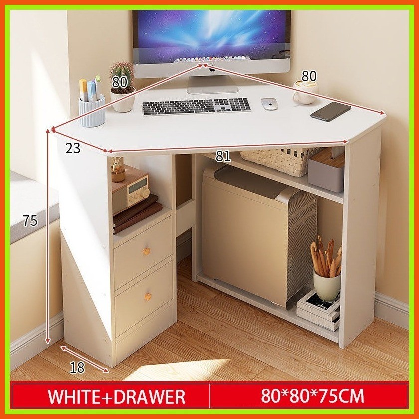 Corner Computer Table Corner Table Triangle Table Reading Table Student ...