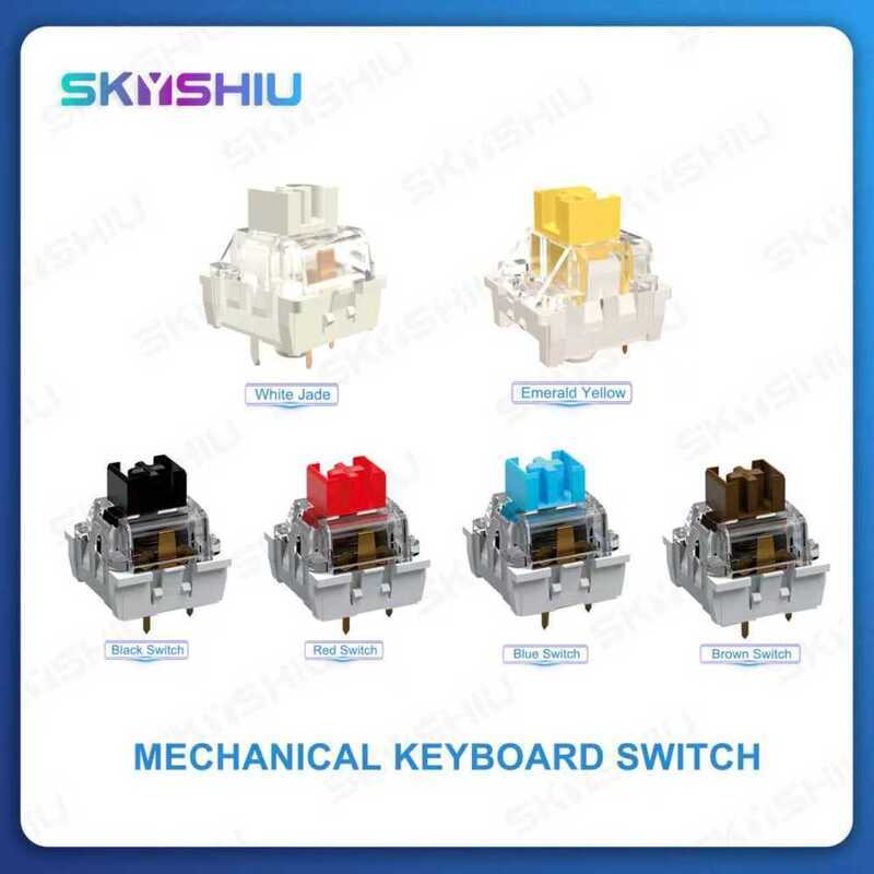 SKYSHIU Keyboard Switches, 10/35Pcs, 3-Pin Mount, Brown Switch/Red ...
