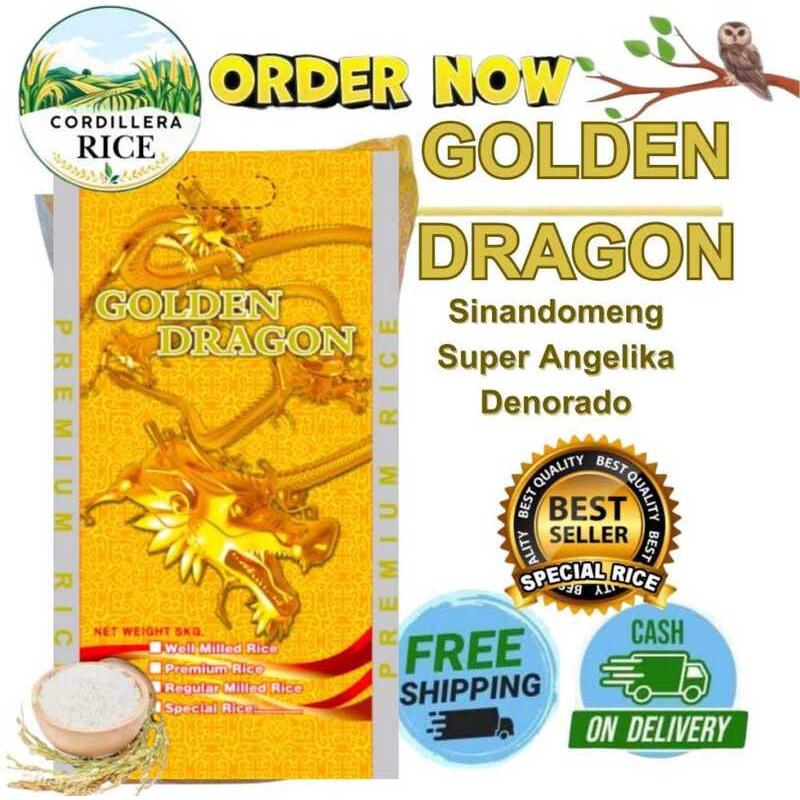 Quality Premium Rice Golden Dragon 3-In-1 Angelica/Sinandomeng/Denorado ...