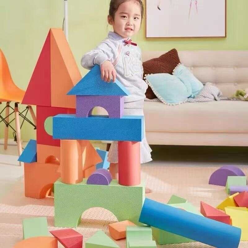 EVA Foam Building Blocks Children's Soft Volume Blocks Large Size 1-2-3 ...