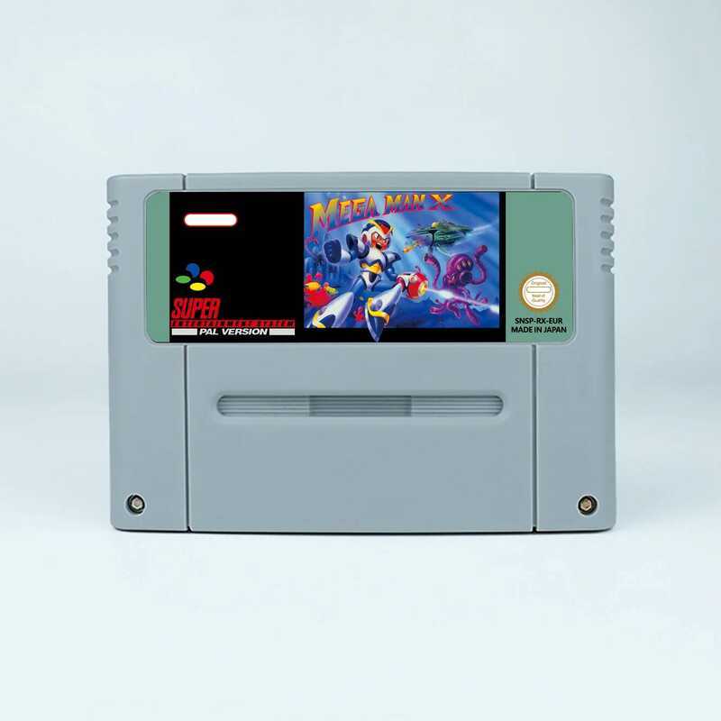 2 Mega 3 Man X Action Game For SNES 16 Bit Card EUR PAL Version Video ...