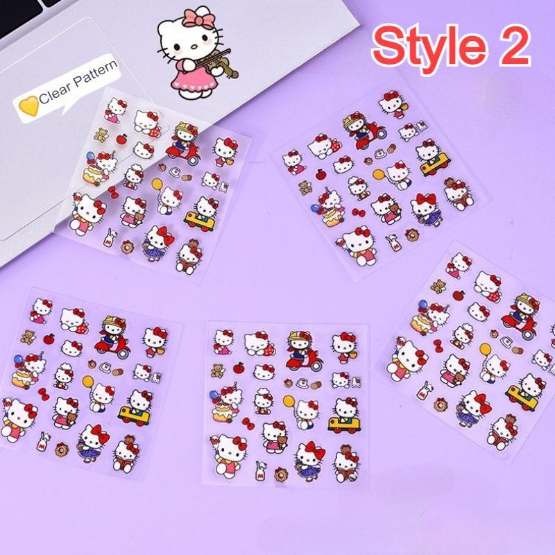 PVC Transparent Stickers Creative Cartoon Cute Kid Hand Account Diary ...