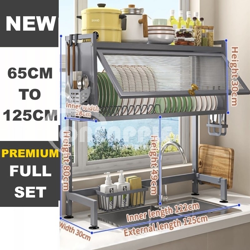 COMELKitchen Sink Rack Home Dish Rack Drainage Storage Rack | Shopee ...