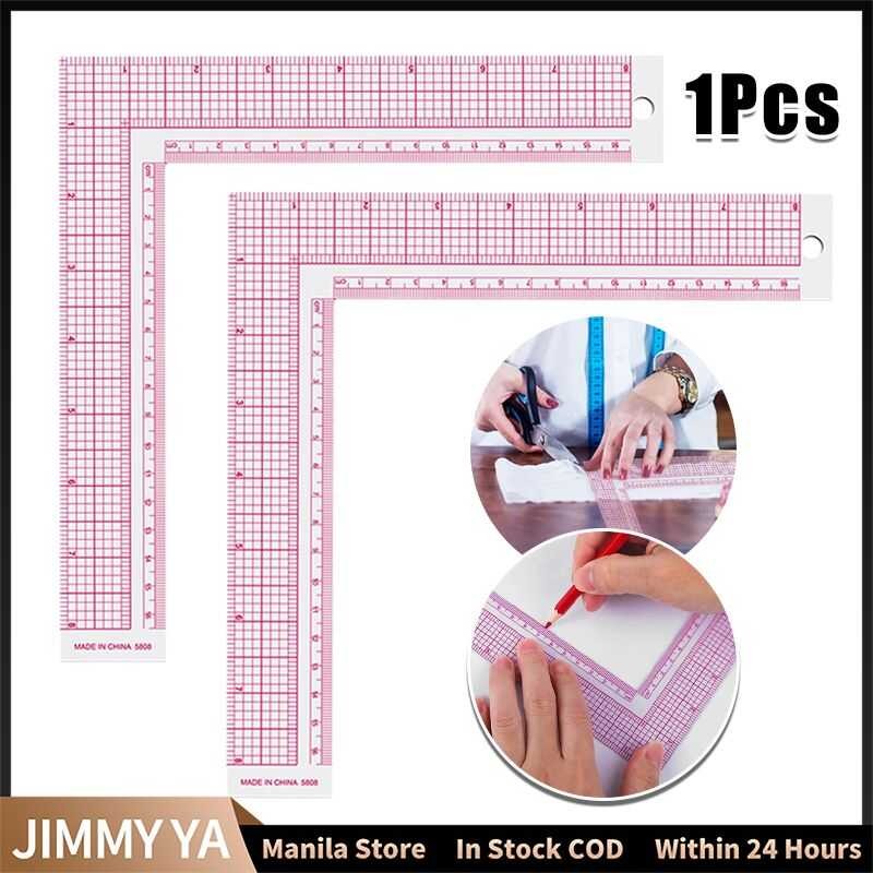Plastic L Square 90 Degree Clothing Pattern Ruler Professional Measure ...