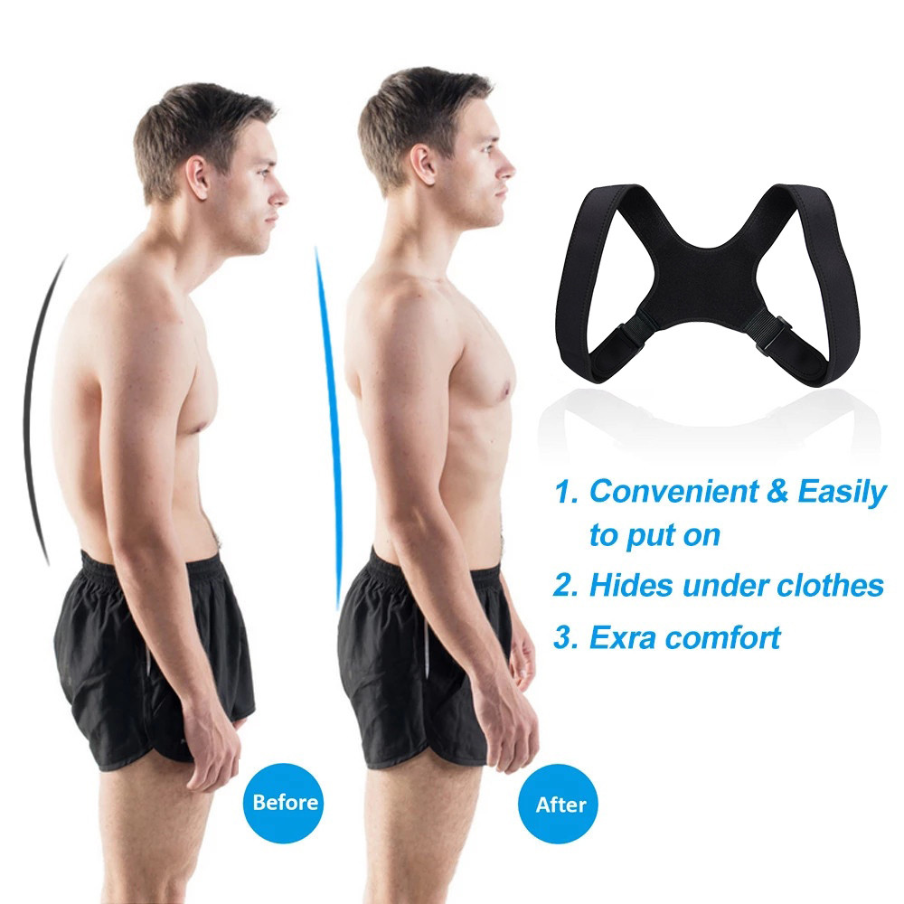 Adjustable Back Shoulder and Spine Posture Corrector Posture Corrector ...