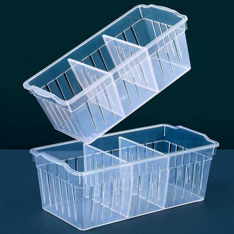 Freezer Layered Freezer-Specific Divider Transparent Desktop Plastic ...