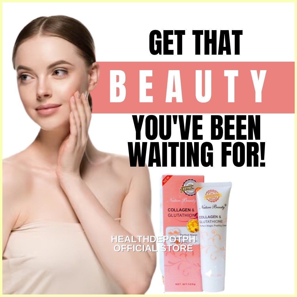 ▝ NATURE BEAUTY Collagen With Glutathione Perfect Magic Peeling Cream Gentle Exfoliating Treatment