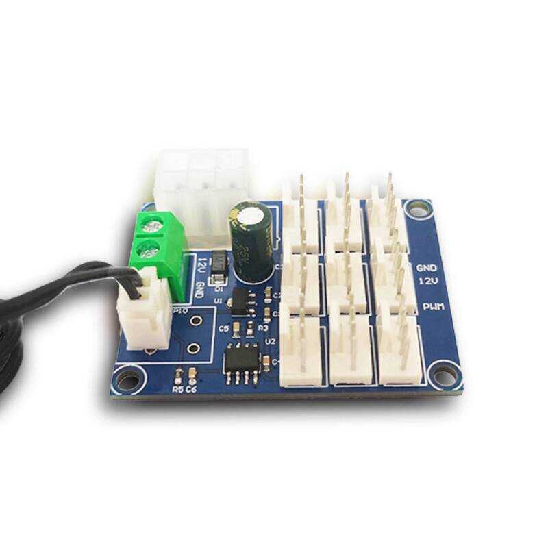 Computer Case Fan Multi-channel PWM Controller 12V Measurement Speed ...