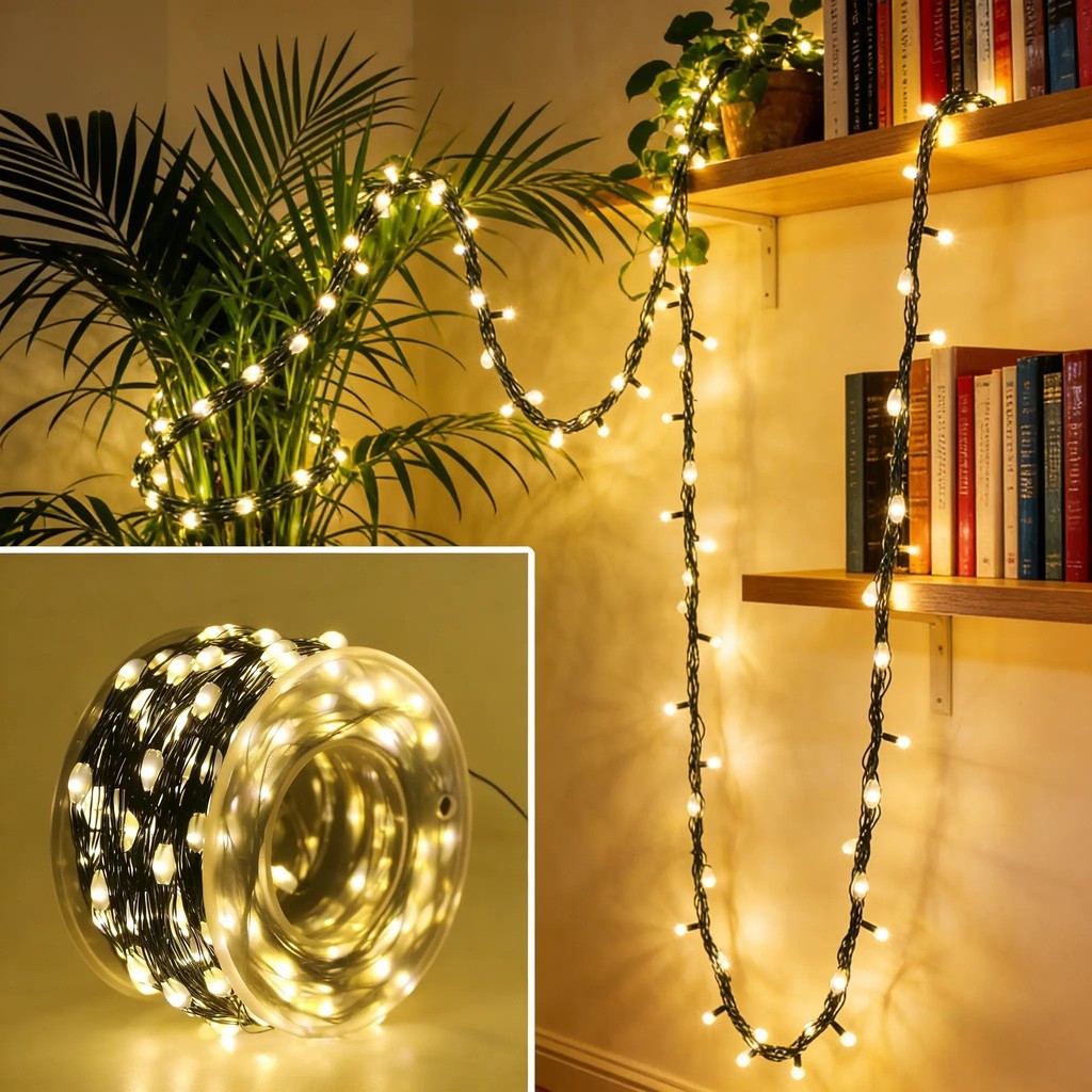 8 Mode USB String Lights, Waterproof Fairy Lights (10-40M) with Remote ...