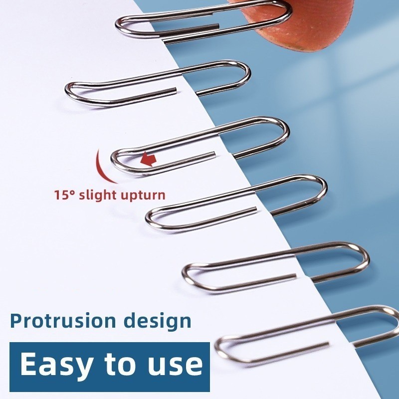 1000pcs Large Capacity Metal Paper Clips Rust Resistant Heavy Duty ...