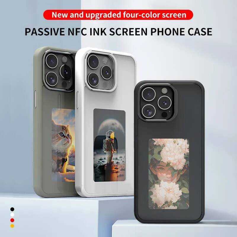 E-Ink Screen Image Transmission NFC For 16 Pro Max Iphone Case 4 Color ...