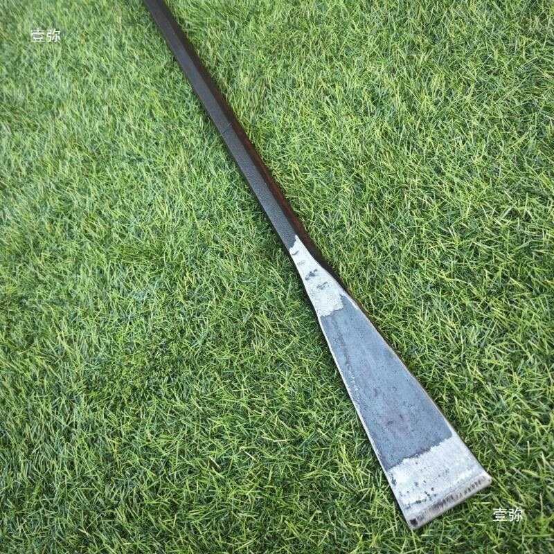 Solid Hexagonal Forged Crowbar Flat S Shovel Steel Pickaxe Pile Digging ...