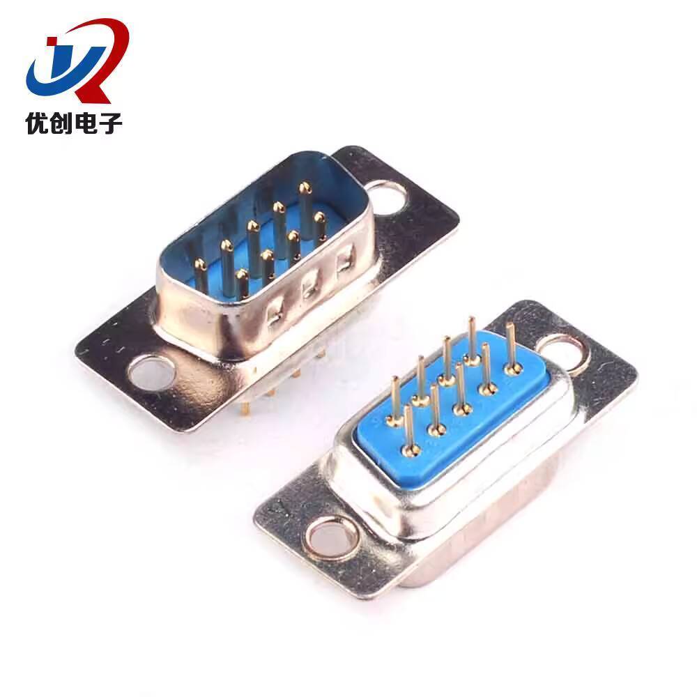 CODCOD DP9 DB9 Connector Male/Female Serial Port Plug Pin Type Round ...