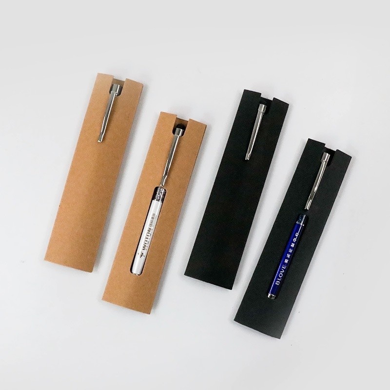 100pcs Ballpen Packaging/Packaging For Pen/Kraft Paper Pen Sleeve/Kraft ...