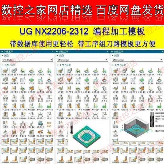 UG NX2206-2306 Advanced Programming Process Group Path Template with ...