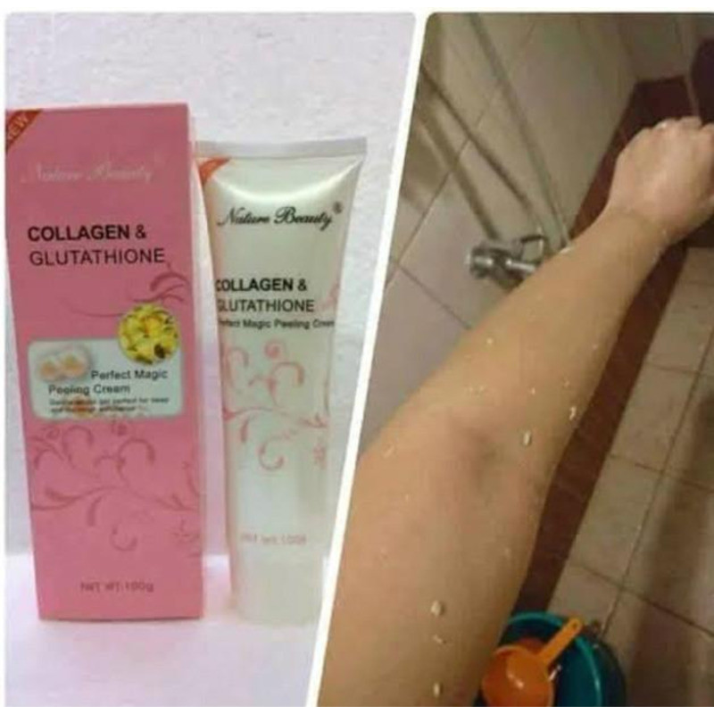 10)Nature (Set Of Beauty Collagen And Glutathione Peeling Cream 100G 3 (Set 10)Nature