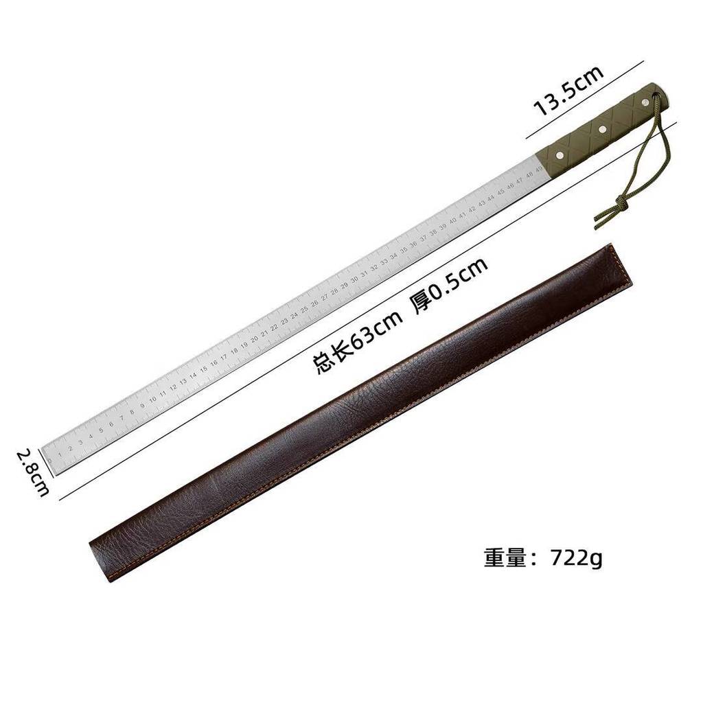 Nadomei Forged 5MM Thick Quenched Steel Ruler Self-Defense Ruler Stick ...