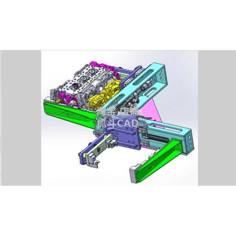 Engine Cylinder Head Robot Gripper Fixture Drawing 3D Model CAD ...