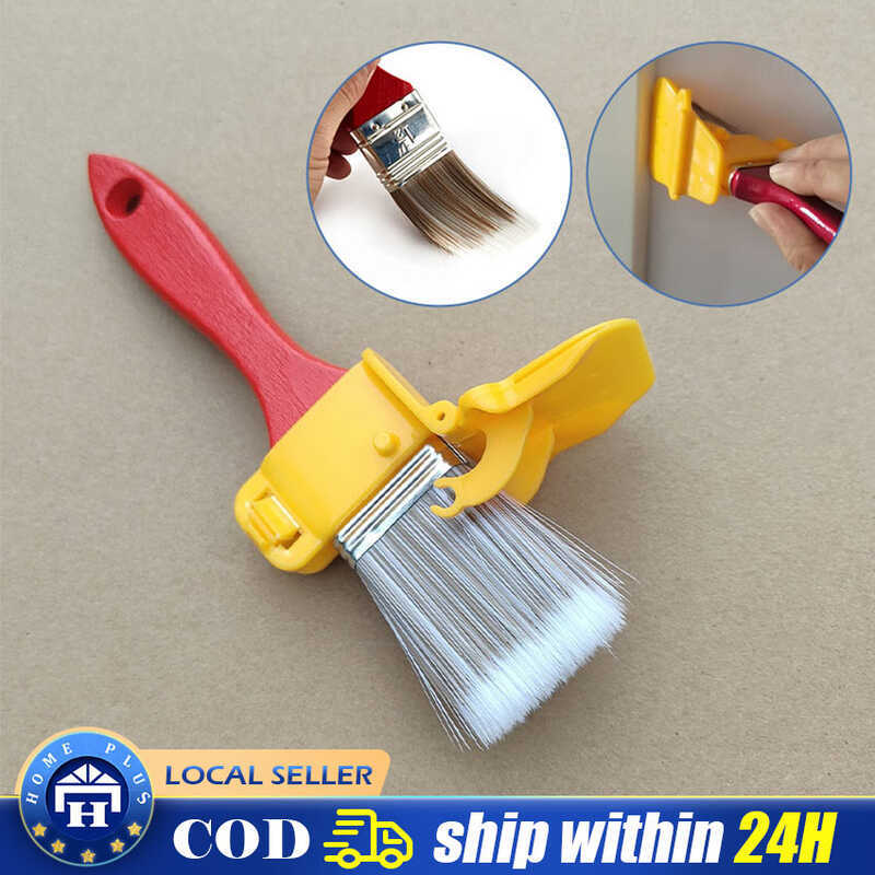 Paint Edger & Trim Roller Set – Adjustable Extension Pole (Up To 47"), Red Paint Tray, Removable Roller & Brush Heads, For Walls, Ceilings, Windows, Baseboards