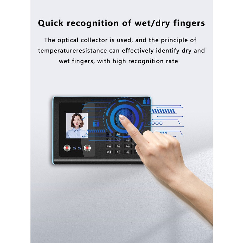 SUPERMAX NEW Face Recognition Attendance Biometric Fingerprint Scanner ...