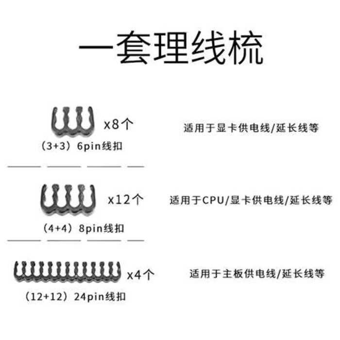 Cord Acrylic Management Comb Motherboard Clip Graphics Card Cable ...