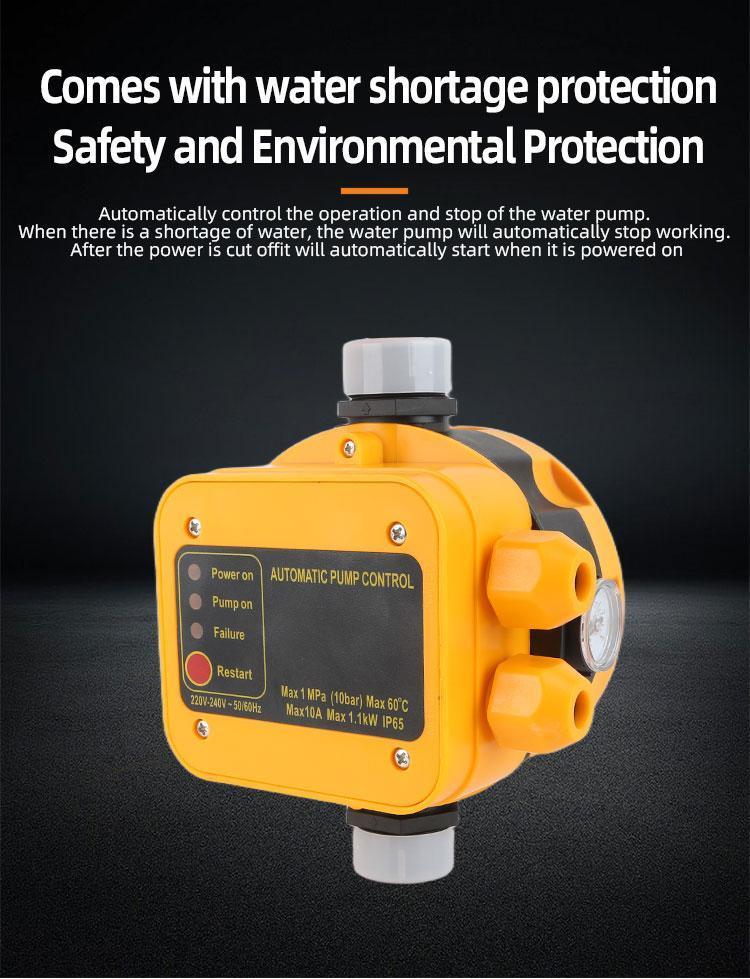 1100W 220V Automatic Pump Control Switch Water Booster & Self-Priming ...