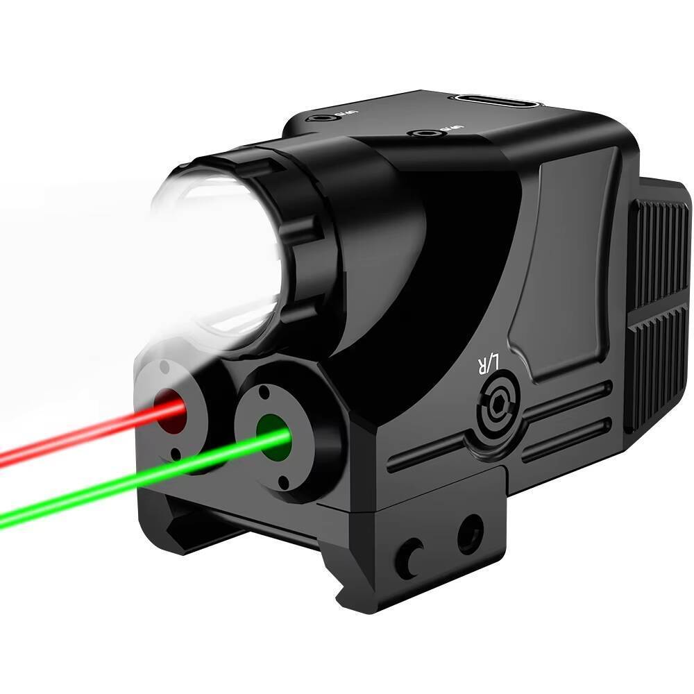 Mini Laser Sight Green Red and Flashlight Combo Self Defence Tactical ...