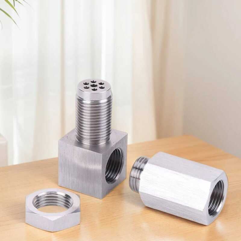 Silver Exhaust Catalyst Rear Oxygen Sensor Spacer M X Oxygen Sensor ...
