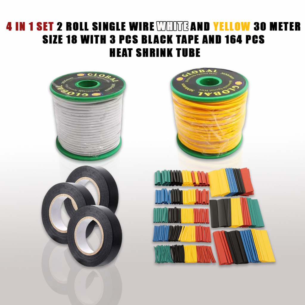 1roll Car automotive motorcycle wire with 30 meters roll size18 ...