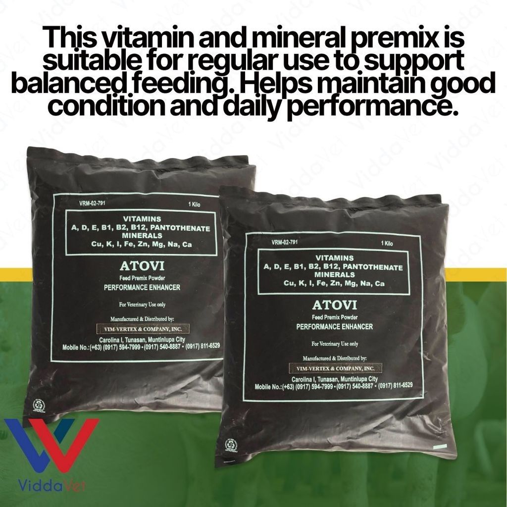 B1T1 ATOVI 1KG Vitamin Mineral Feed Premix Powder For Animals Livestock ...