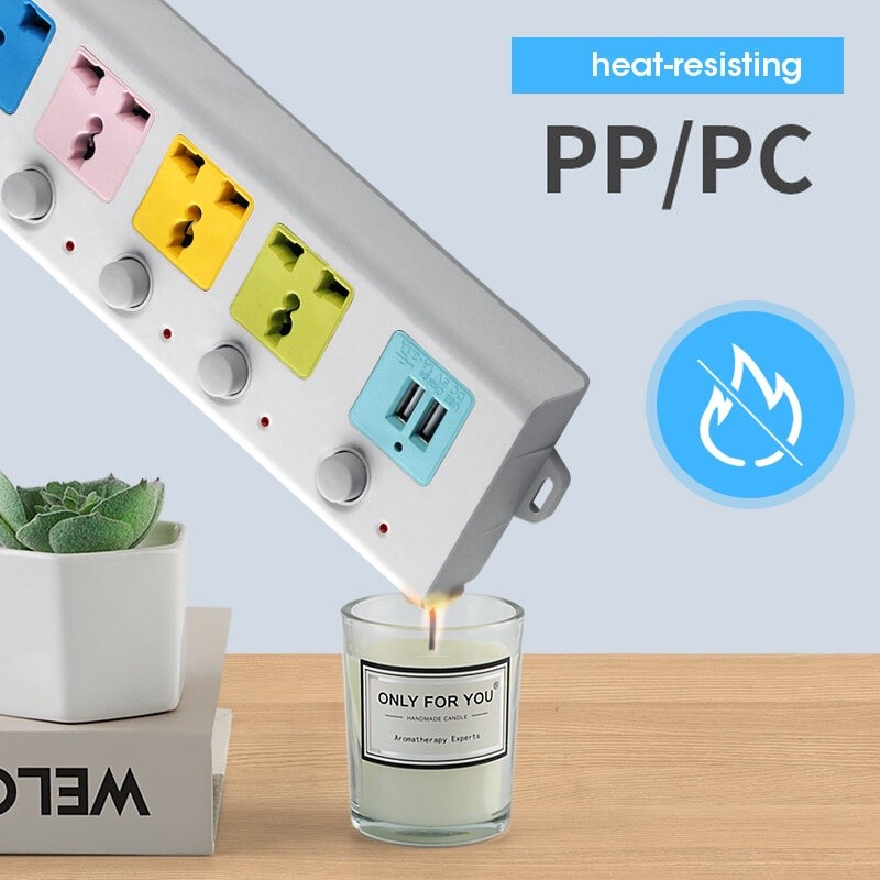 Power Socket Extension Socket Cable Moveable Multi Function Socket With ...