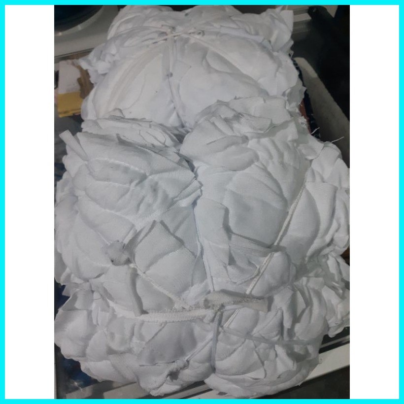 100 pcs. Multi Purpose Plain white round rags