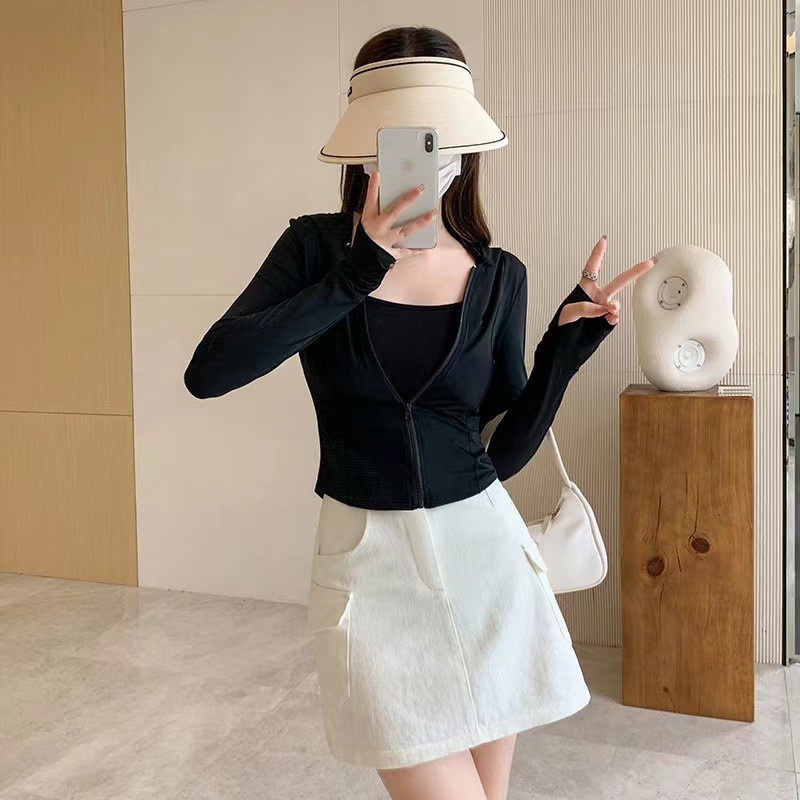 Women's UPF50+ Cooling Sun Protection Jacket, Breathable Long Sleeve ...