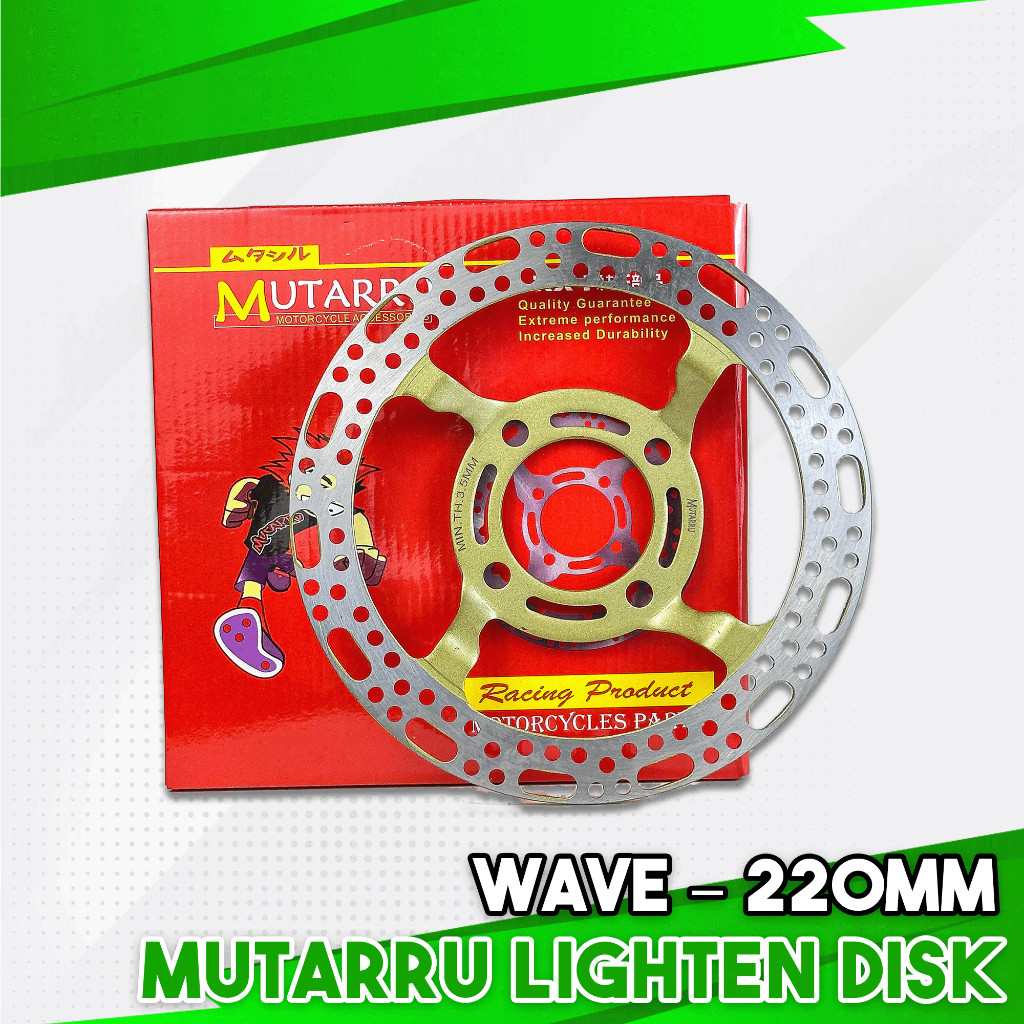 MUTARRU LIGHTEN DISC (R150-ROUND HUB/WAVE-220MM) | Shopee Philippines
