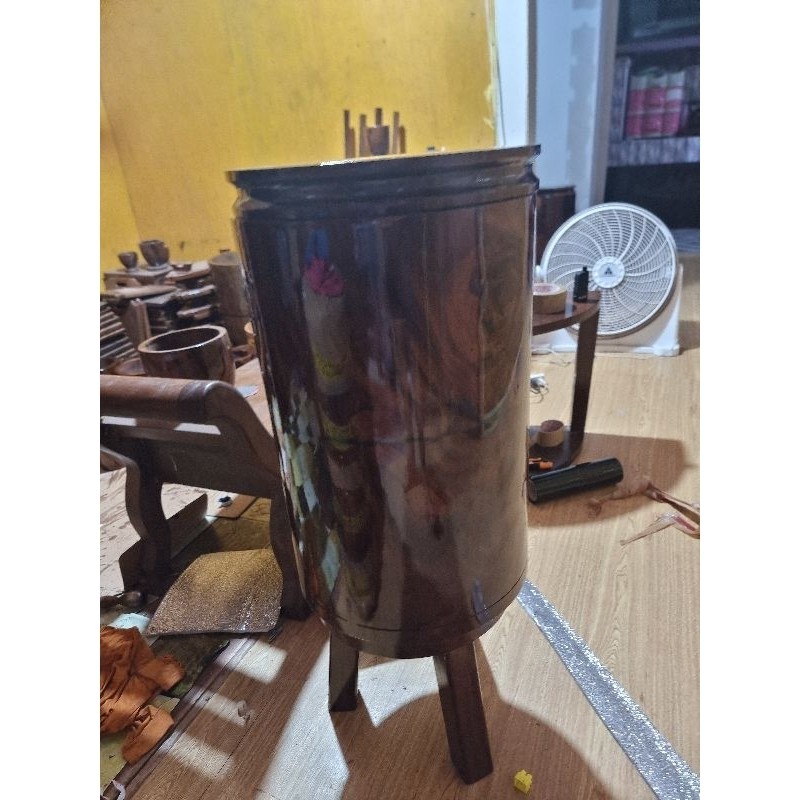 wooden magcono rice storage/rice keeper 25 kg capacity | Shopee Philippines