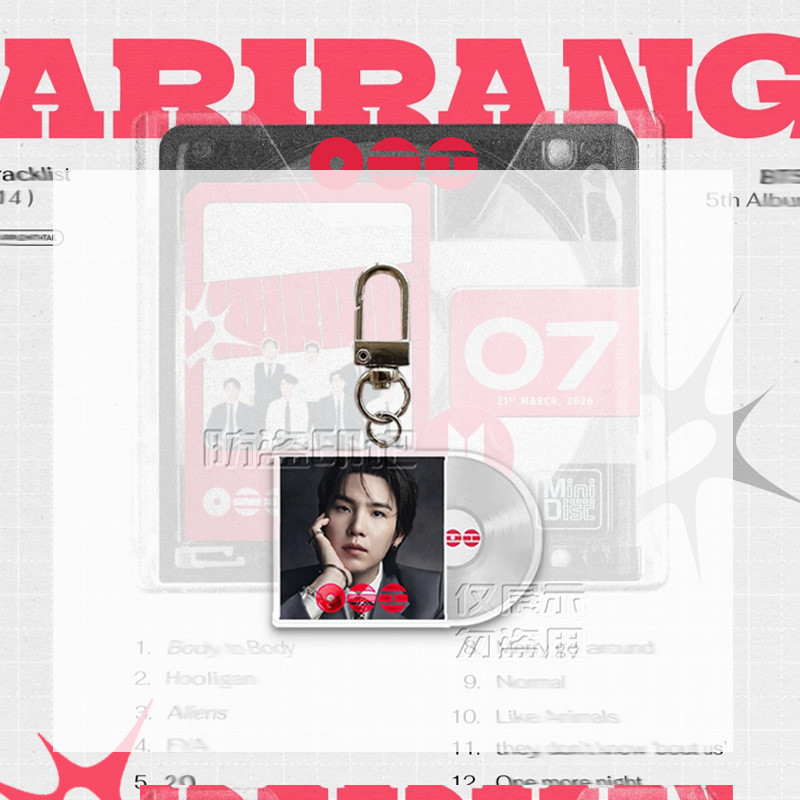 KPOP BANGTAN ARIRANG TOUR Merch Acrylic CD Keychain JUNGKOOK JIN JIMIN ...