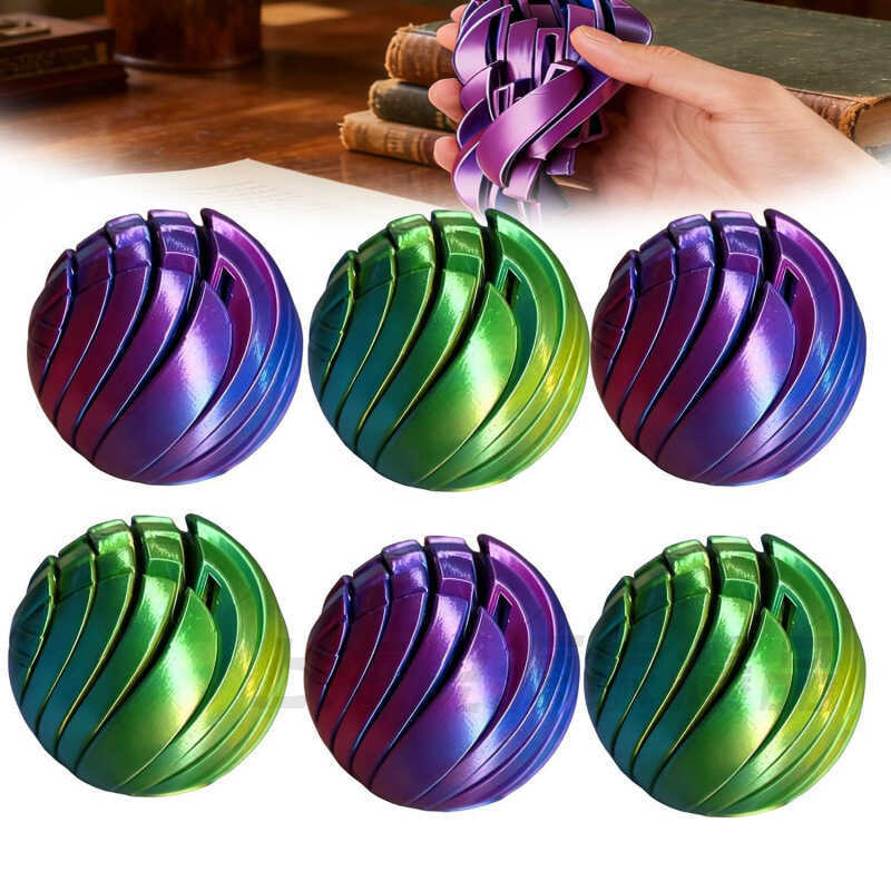 Product 3D New Cross-border Printed Gear Ball Spin Ball 3D Printed Gear ...