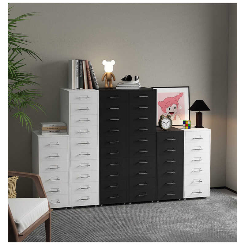 Small Mobile Metal Storage Drawers Cabinet Home Office Drawer File Unit ...