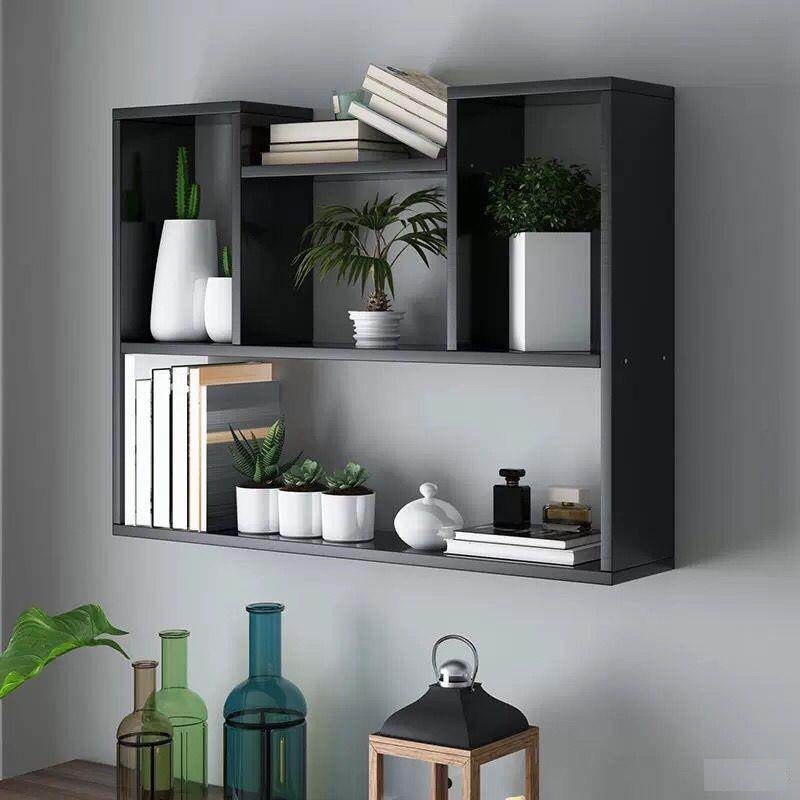 Wooden Wall Rack Shelf Hanging Wall Hang Cabinet Wall Mounted Simple ...