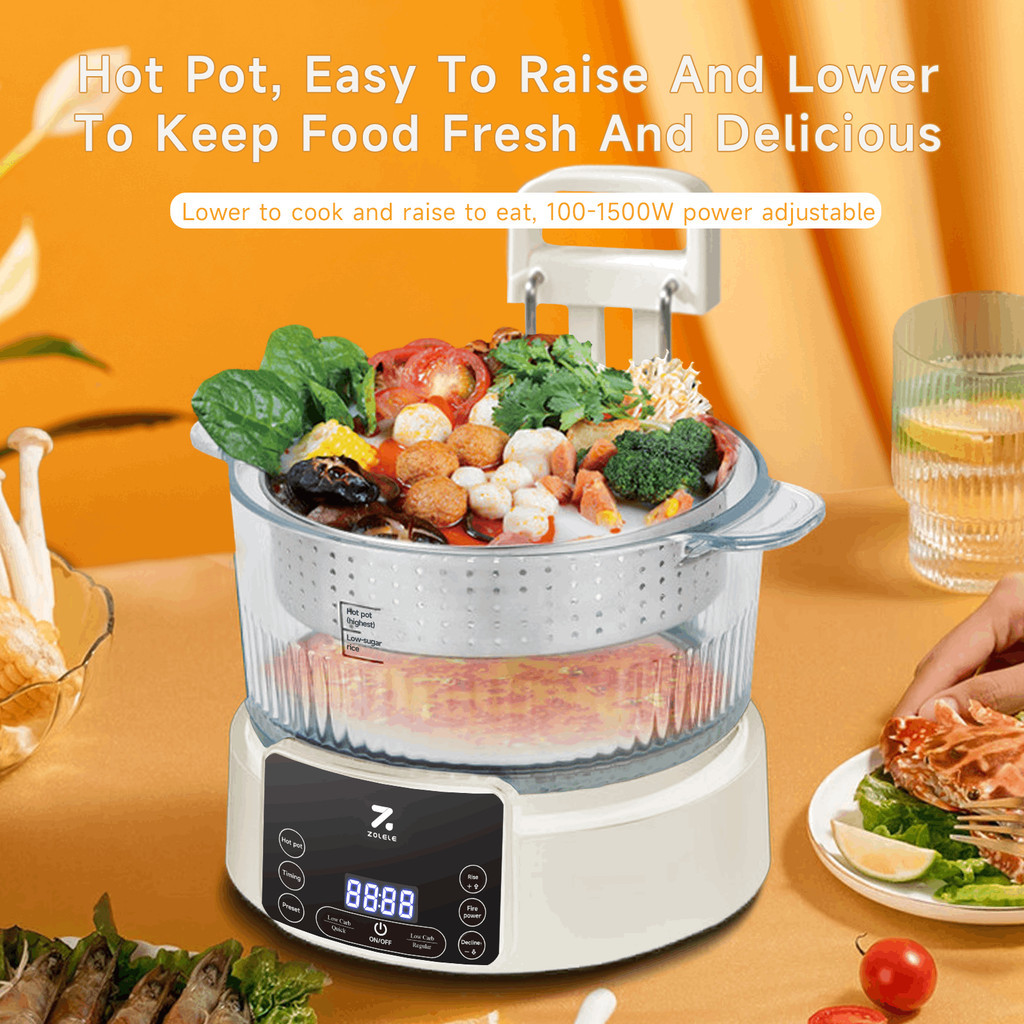 ZOLELE RC301L Smart Low Sugar Rice Cooker | 1.8L Non-Stick Pot with ...